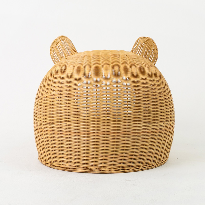 고양이숨숨집 강아지 라탄 하우스 소형 애견 인테리어 쿠션포함