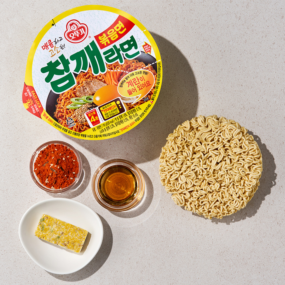 오뚜기 참깨라면 볶음면 큰컵라면 110g, 12개 - 상세 이미지 2