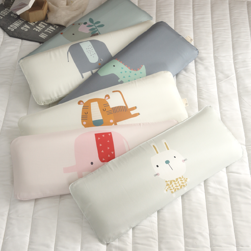 캥거루루 통풍 캐릭터 롱베개  유아 어린이집 커버분리형 쿨메쉬 모달
