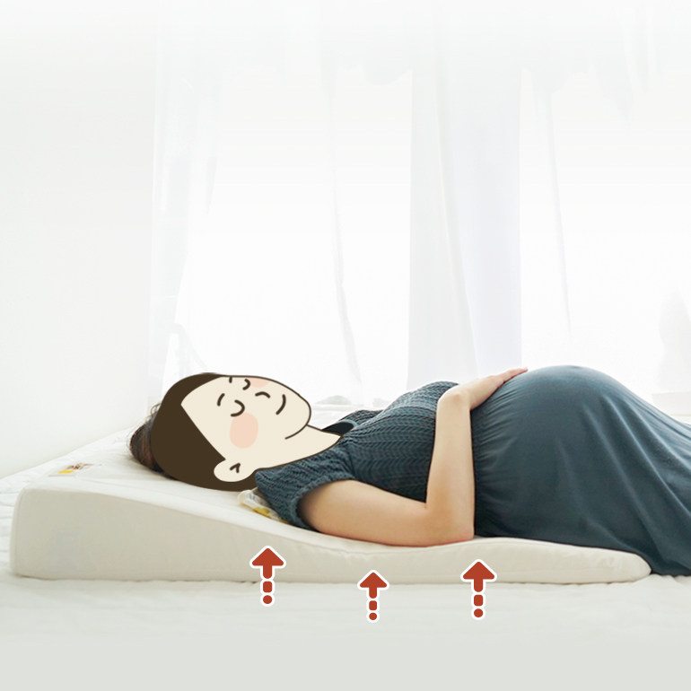 머미쿨쿨베드 임산부 바디필로우 쿠션 임산부 허리 베개 역류성식도염 역류방지쿠션 역방쿠 - 상품 이미지