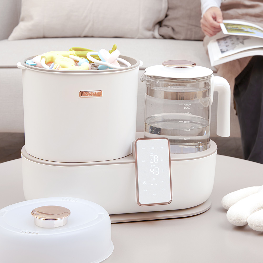 보아르 아가맘마 분유포트 젖병소독 99.9% 스팀살균 건조 48시간보온 염소제거기능