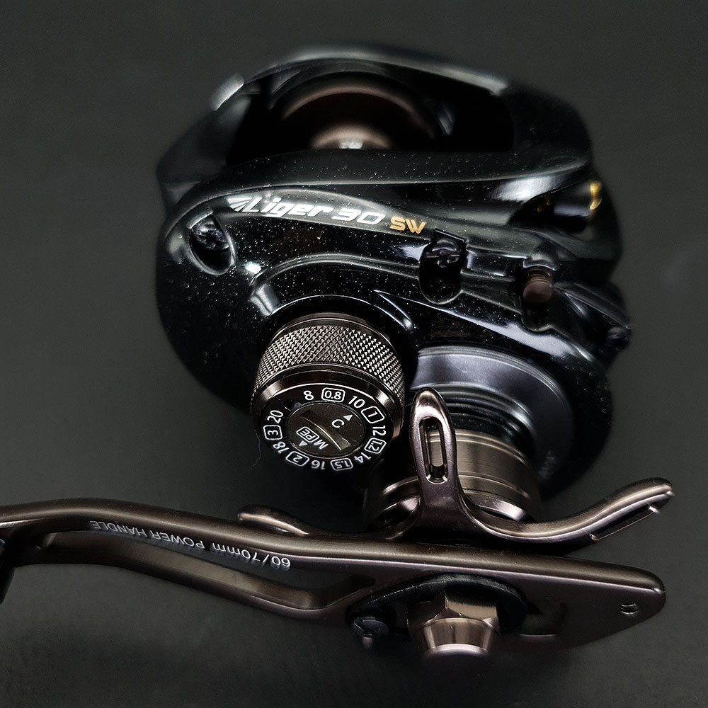 도요 라이거30SW 초경량 선상릴 4.6우핸들 지깅용파워핸들4 암-AL/노브-할로우라이트 - 상세 이미지 5