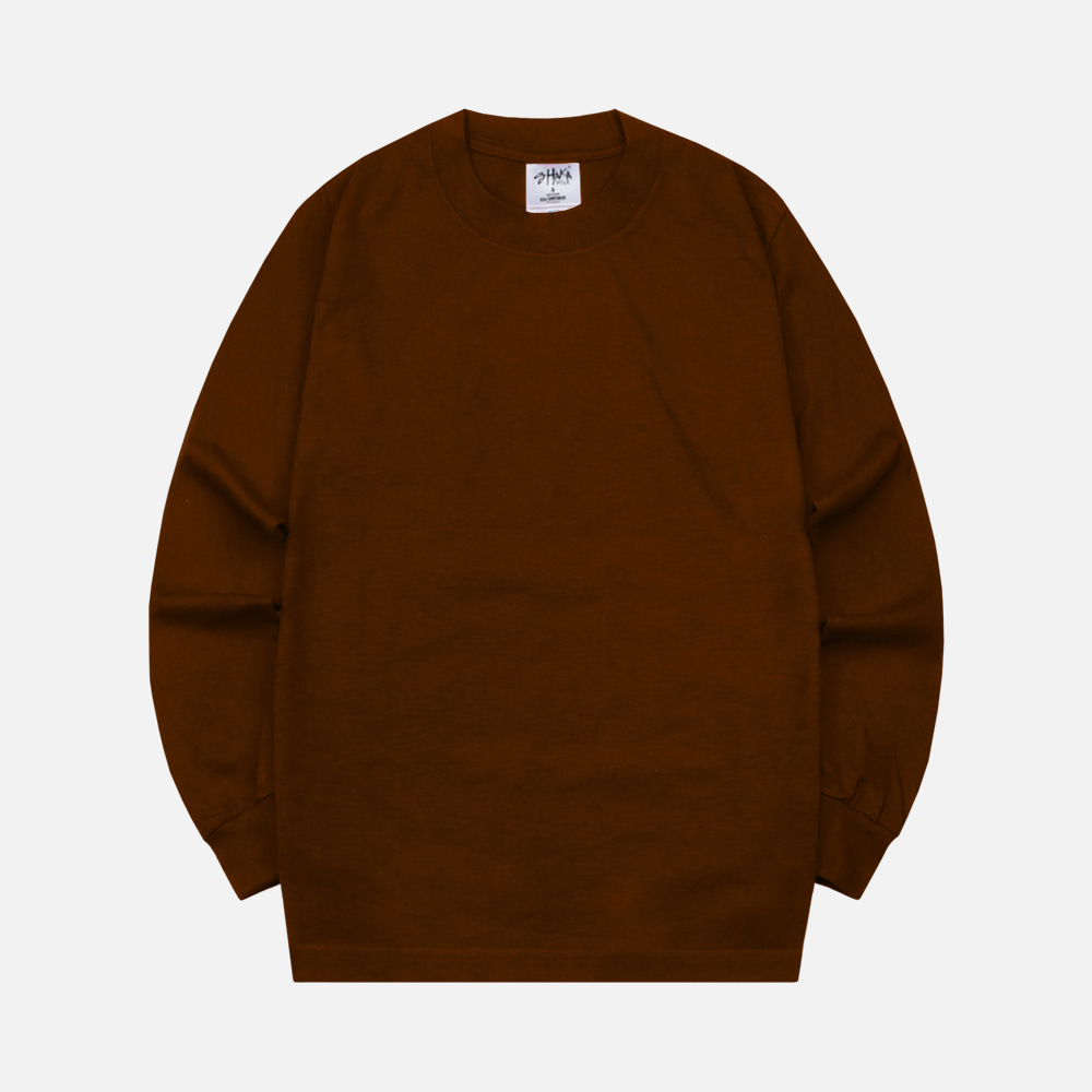샤카웨어 7.5oz 맥스 헤비웨이트 긴팔티 BROWN 이미지 2