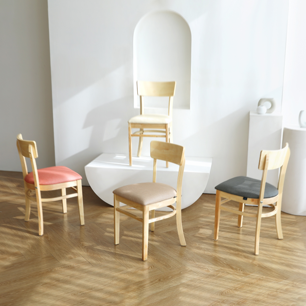 린백 식탁의자 원목 카페 편한 인테리어 의자 패브릭 스툴 벤치 홈 바의자 LB21K