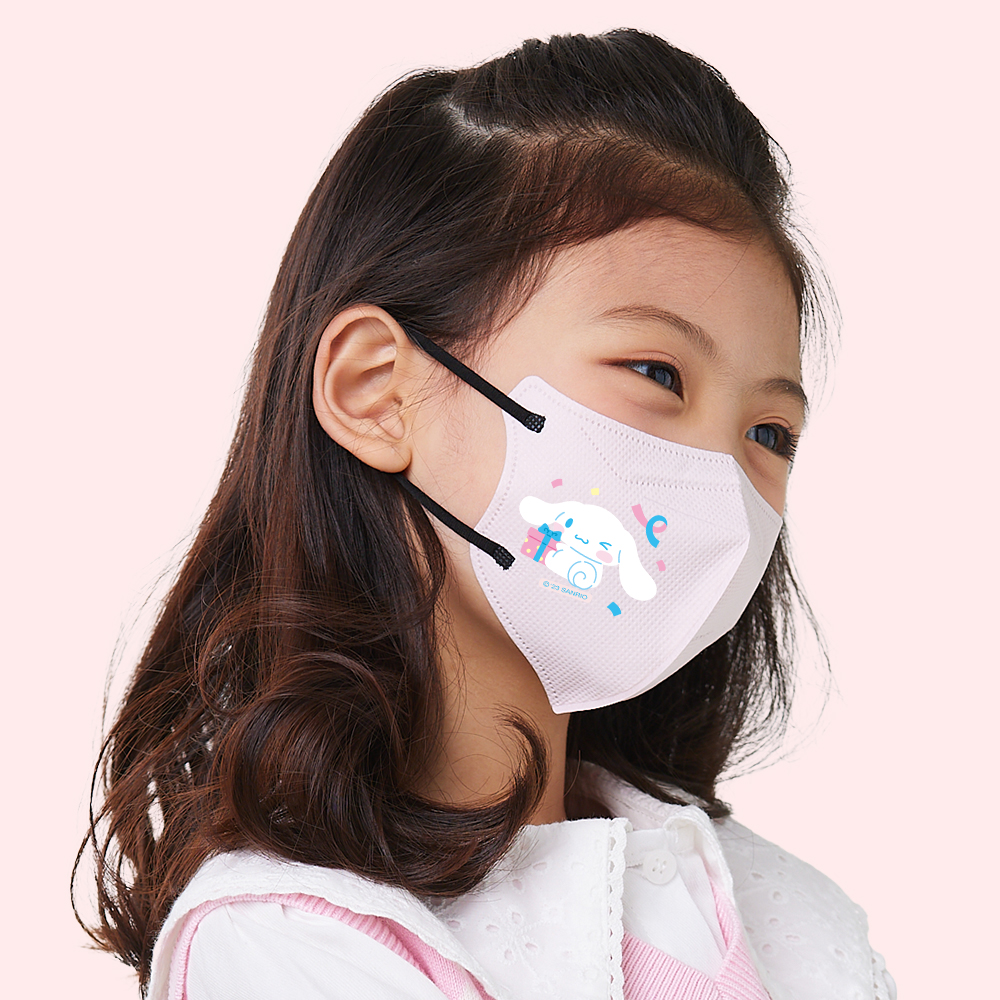 어린숨 산리오 어린이 마스크 30매 여름 초등학생 소형 시나모롤 에어브이