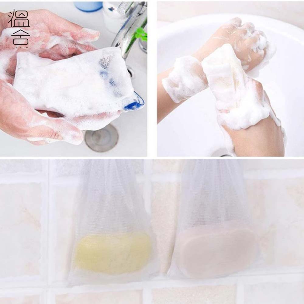 비누 거품망 비누망 버블 주머니 세안 욕실 샴푸바 걸이 홀더 보관 거치대 - 상세 이미지 2