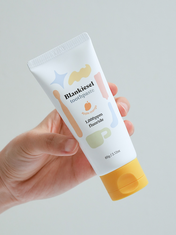 블랑키즐 치약 1000ppm 고불소 애플망고향 1단계  2+2 60g
