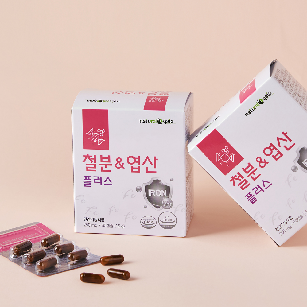 철분앤엽산플러스 60캅셀, 1개 이미지 3