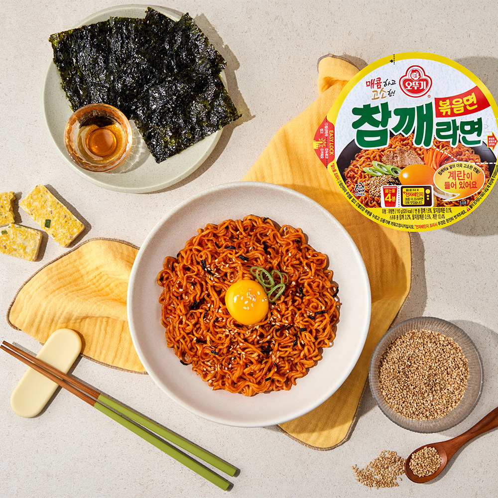 오뚜기 참깨라면 볶음면 용기 컵라면 6개+참깨라면 용기 컵라면 6개 - 상세 이미지 5