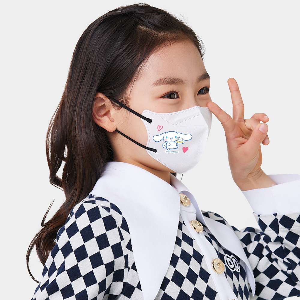 어린숨 산리오 어린이 마스크 30매 여름 초등학생 소형 시나모롤 에어브이
