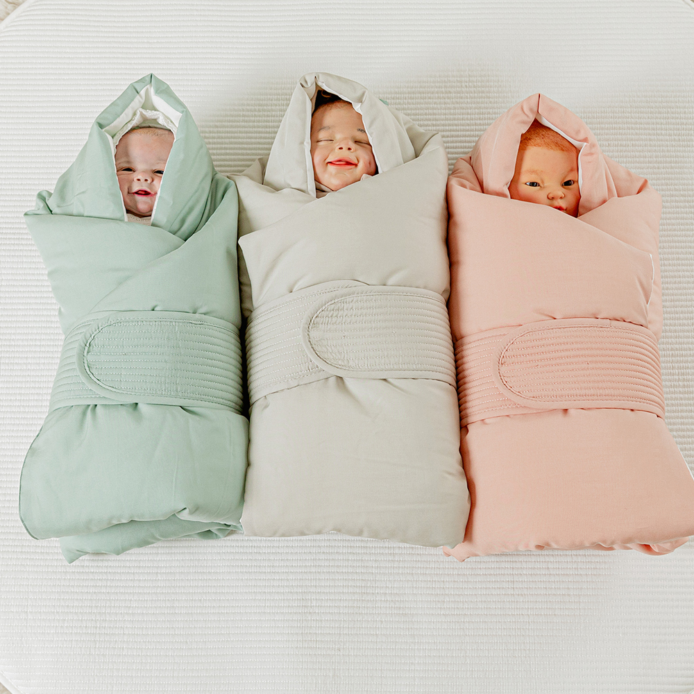 캥거루루 신생아 겉싸개 세트 이불 모로반사 스트랩 겸용 아기 출산선물