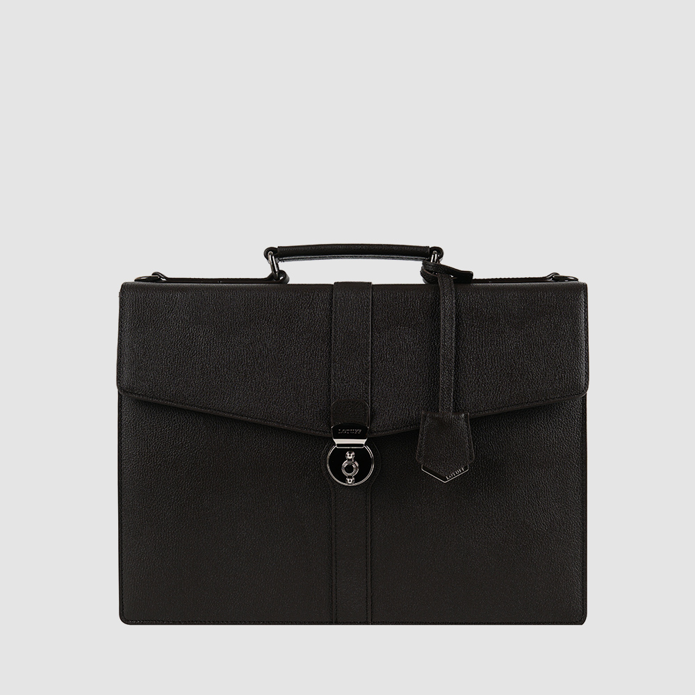 남자 가죽 브리프케이스 로터프 LO-0509 DBR 딥브라운 / 출근 직장인 서류가방