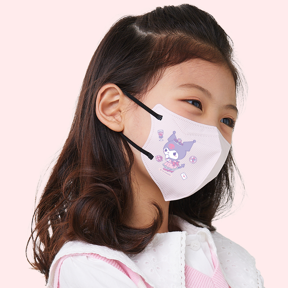 어린숨 산리오 어린이 마스크 30매 여름 초등학생 소형 쿠로미 에어브이