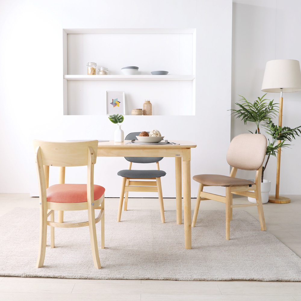 린백 식탁의자 원목 카페 편한 인테리어 의자 패브릭 스툴 벤치 홈 바의자 LB21K