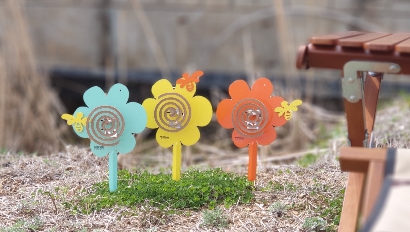 아홉산캠핑 감성 모기향 거치대 케이스 휴대용 플라워 홀더