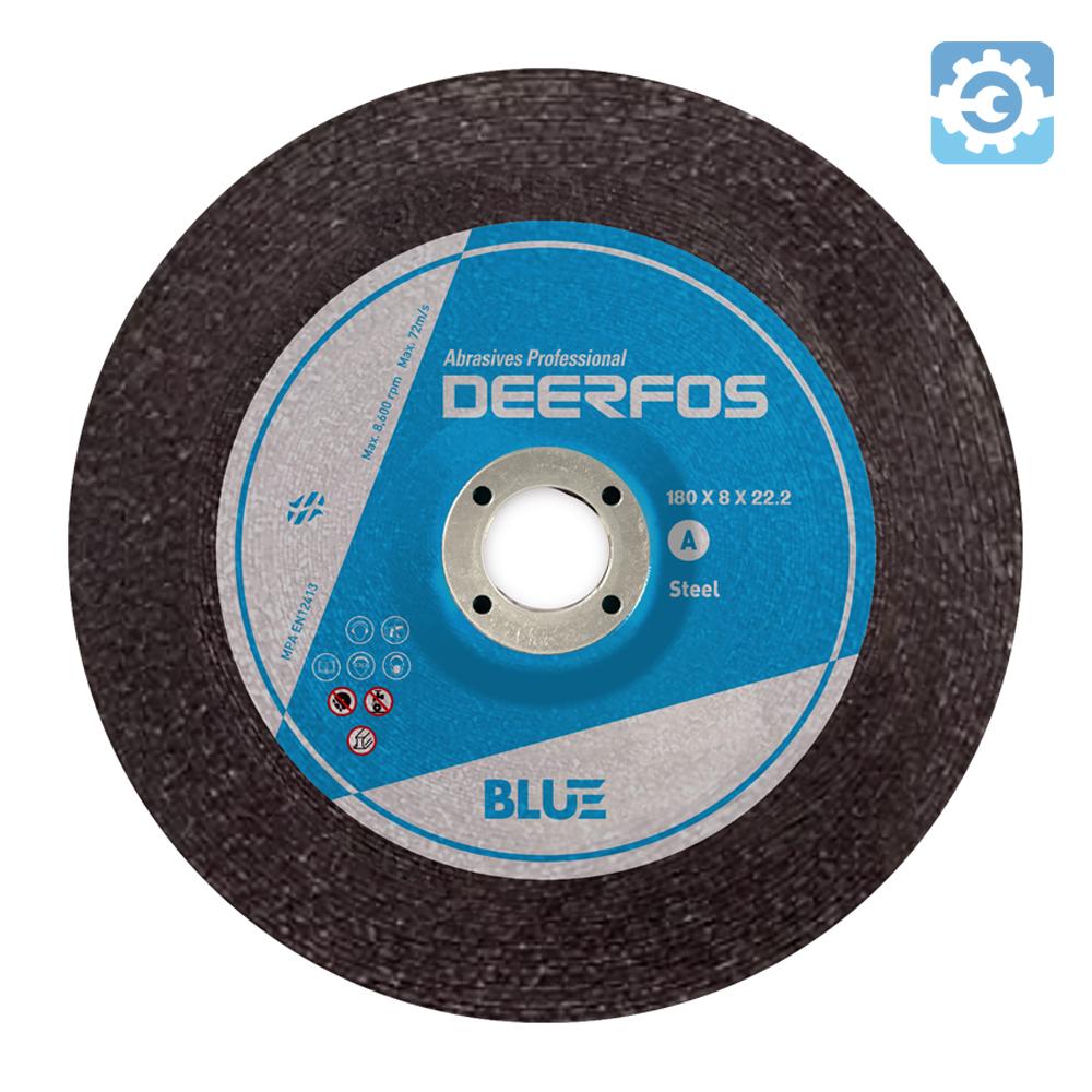 디어포스 블루연마석 180mm 8T 스틸용(A) 7인치 - 상품 이미지