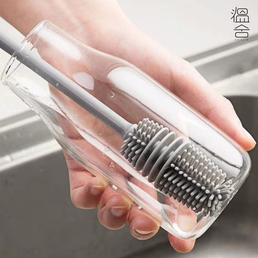 텀블러 젖병 물병 실리콘 컵 세척솔 병닦는 물통 브러쉬 - 상세 이미지 2