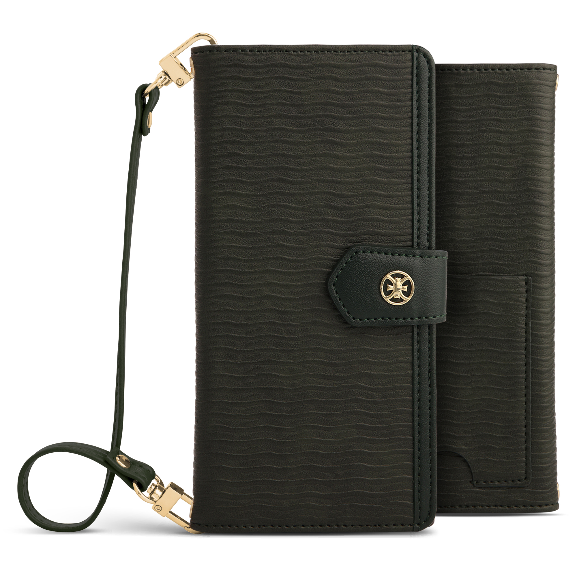 갤럭시 S24 울트라 그린 헤일리 다이어리 핸드폰 플러스 케이스 - 상품 이미지