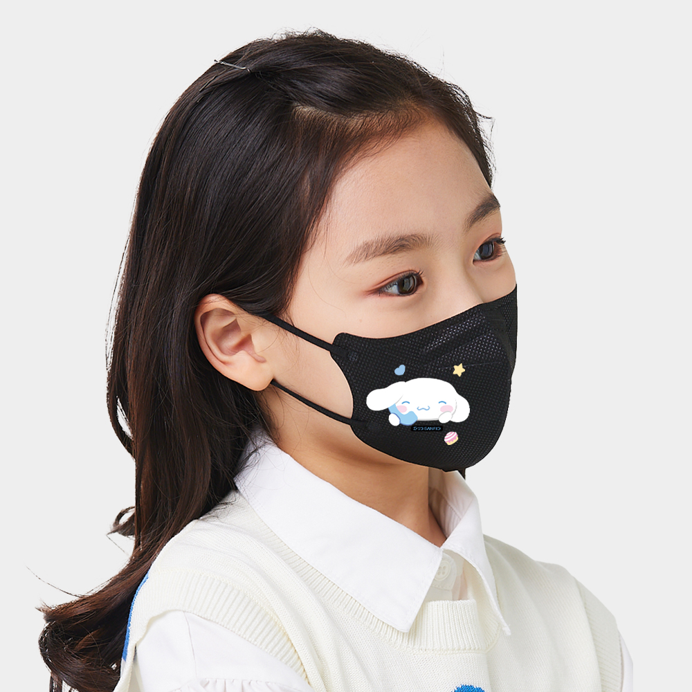 어린숨 산리오 어린이 마스크 30매 여름 초등학생 소형 시나모롤 에어브이