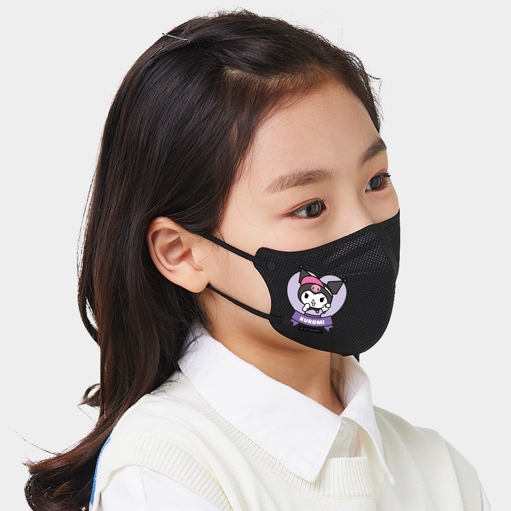 어린숨 산리오 어린이 마스크 30매 여름 초등학생 소형 쿠로미 에어브이