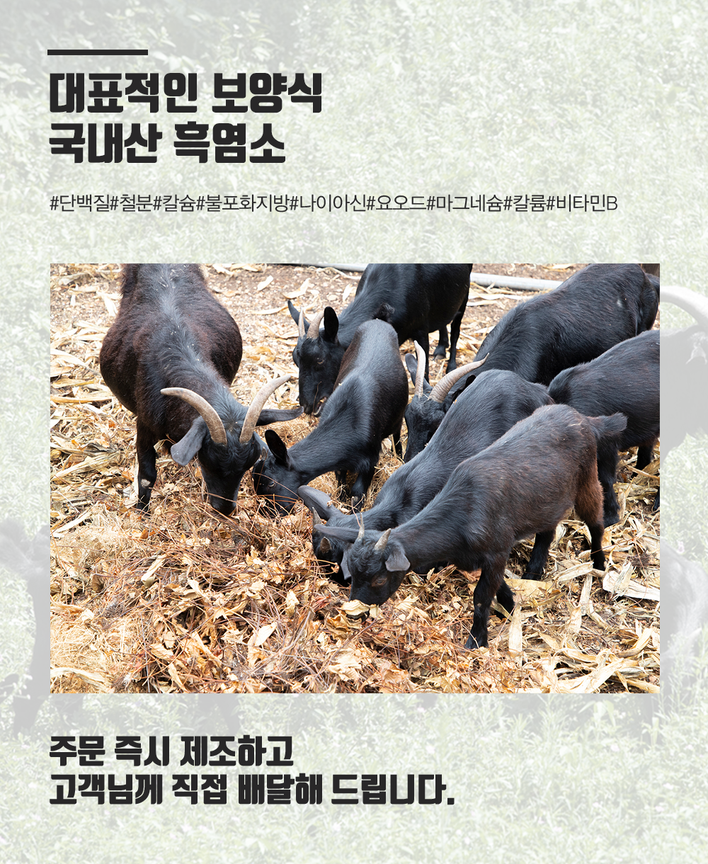 국내산 흑염소 진액 엑기스 110ml 15포 보양식 흑염소즙 - 상세 이미지 2