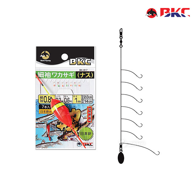 BKC 얼음낚시 빙어채비 7본 빙어 낚시 바늘 BK-817 - 상품 이미지