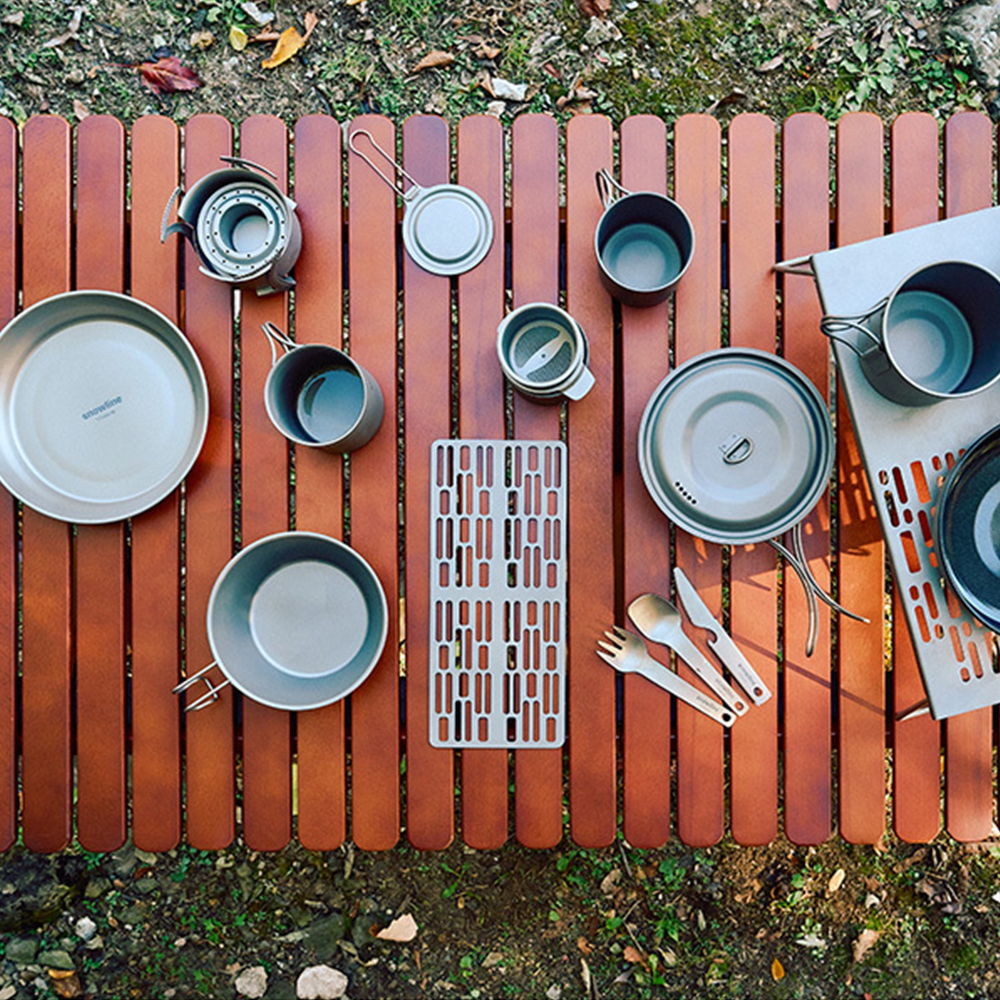 스노우라인 티타늄 접시 / 백패커 플레이트 캠핑 백패킹 접시 식기 그릇 용기 대