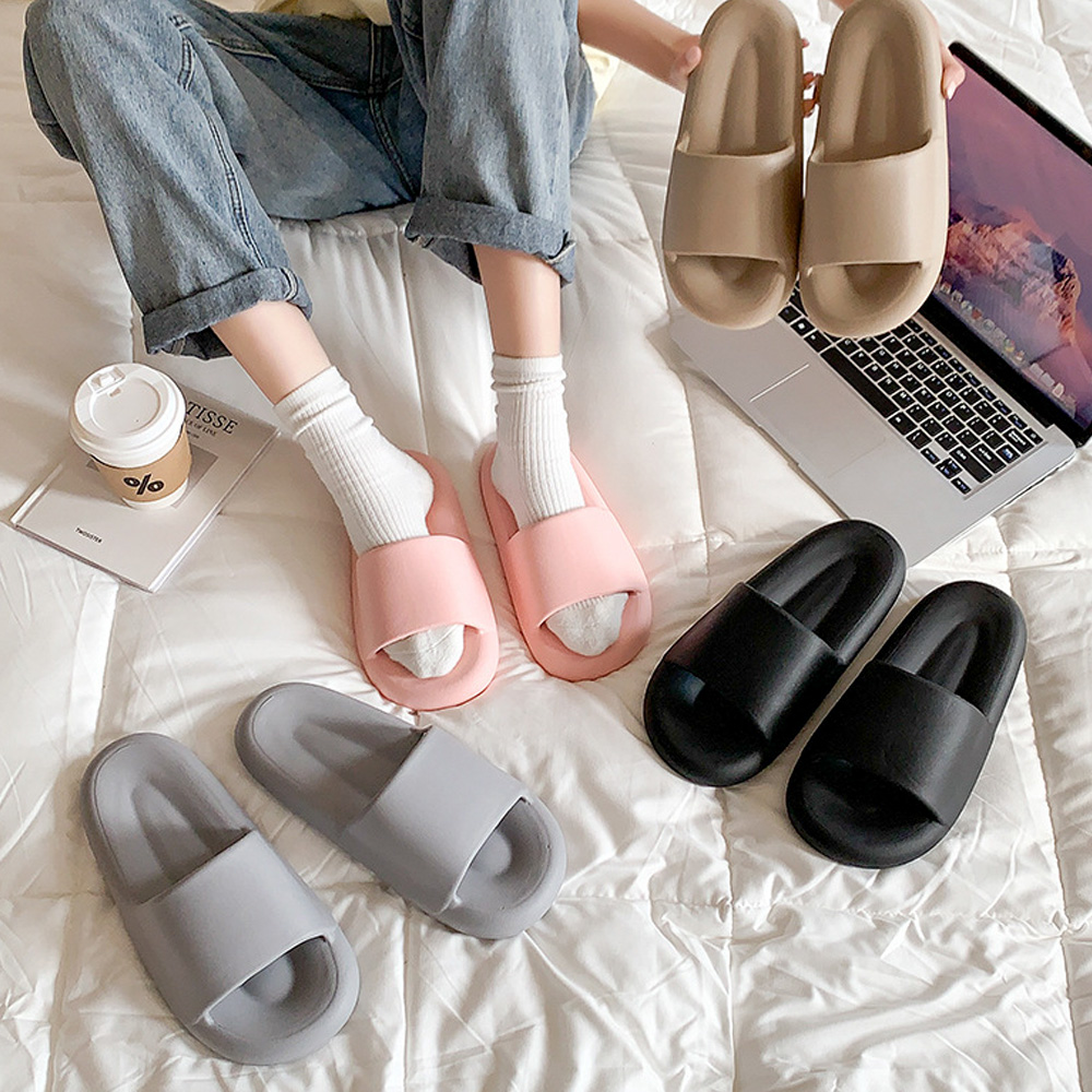 더두꺼워진 마카롱 슬리퍼 거실화 층간소음 EVA 거실 실내 슬리퍼