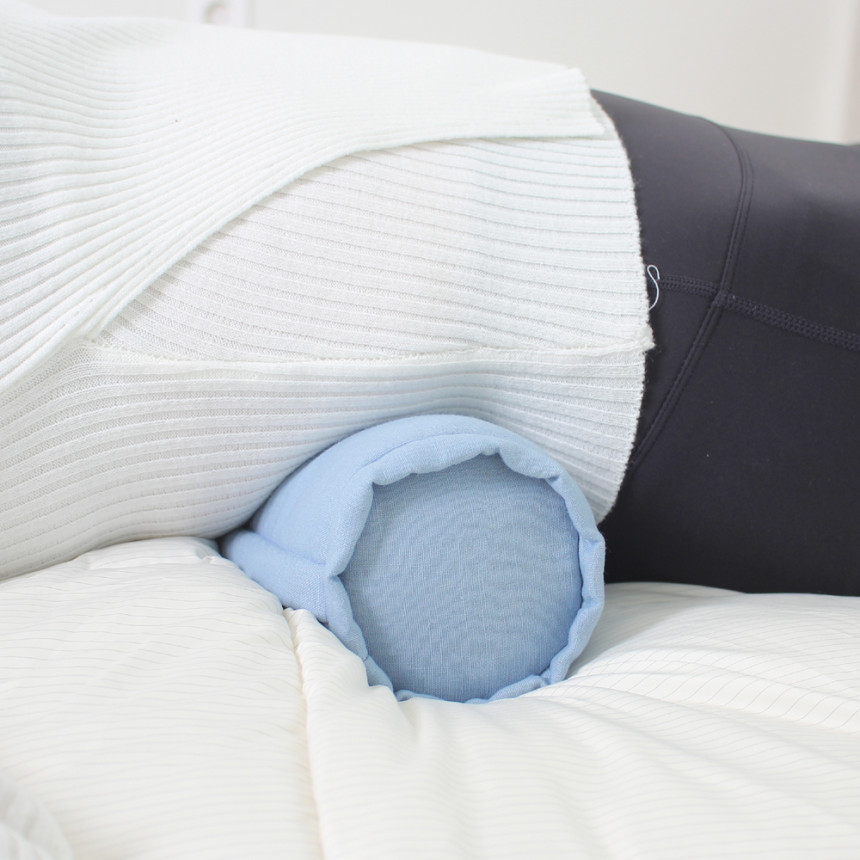 즐잠 경추베개 일자목 거북목배게 디스크 경추목베개 낮은 메밀베개 원형 선염 사진 5