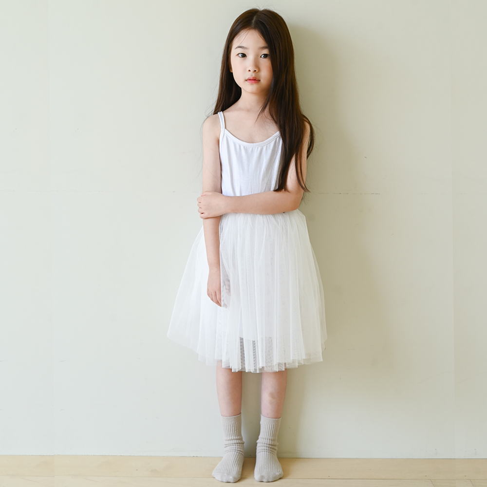 아르네 나시 튜튜 샤 원피스 냉감소재 여아 아동 유아 핑크 블랙 아이보리 발레 - 상세 이미지 5