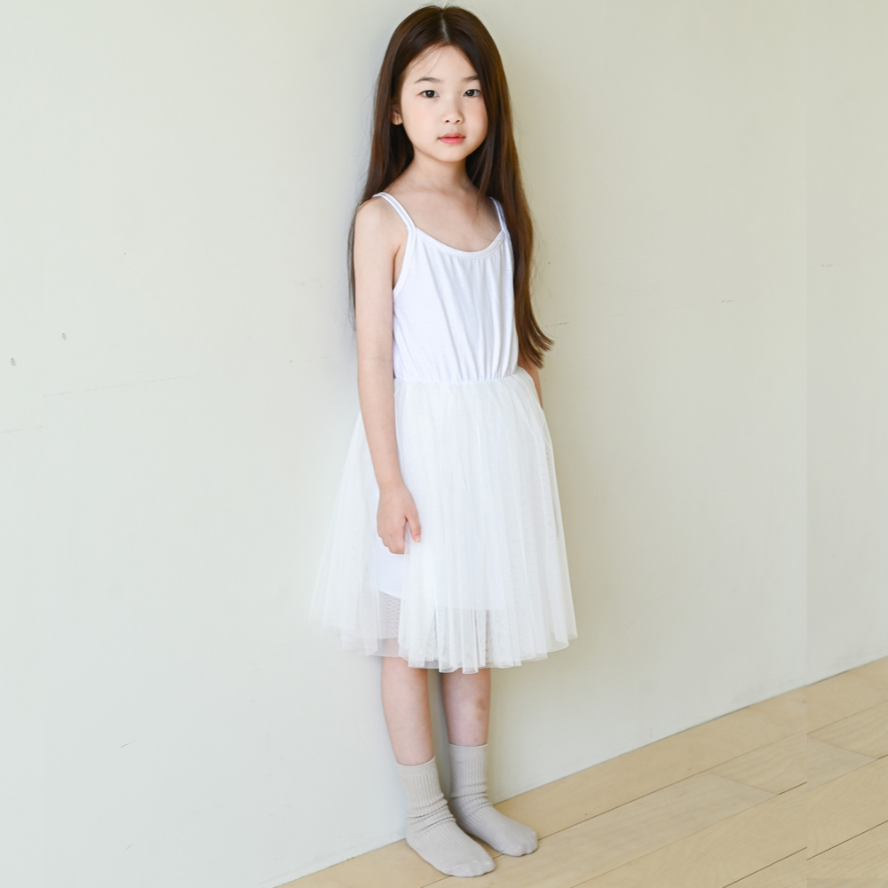 아르네 나시 튜튜 샤 원피스 냉감소재 여아 아동 유아 핑크 블랙 아이보리 발레 이미지 8