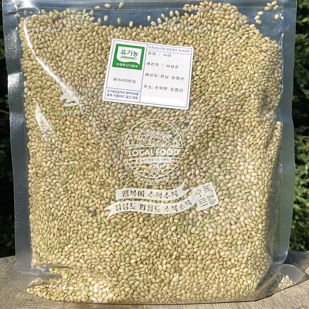 유기농 찰 녹미 쌀 1kg, 1개 - 상세 이미지 5