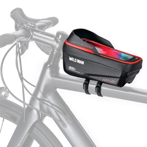 [한국자전거총판]와일드맨 ES12X 탈착식 탑튜브 폰 가방 - 1L
