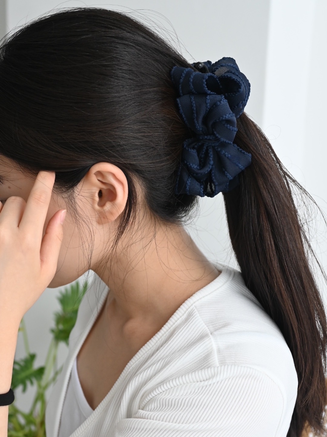 지지미 리플 풍성 빅 리본 바나나핀 5컬러 이미지 6