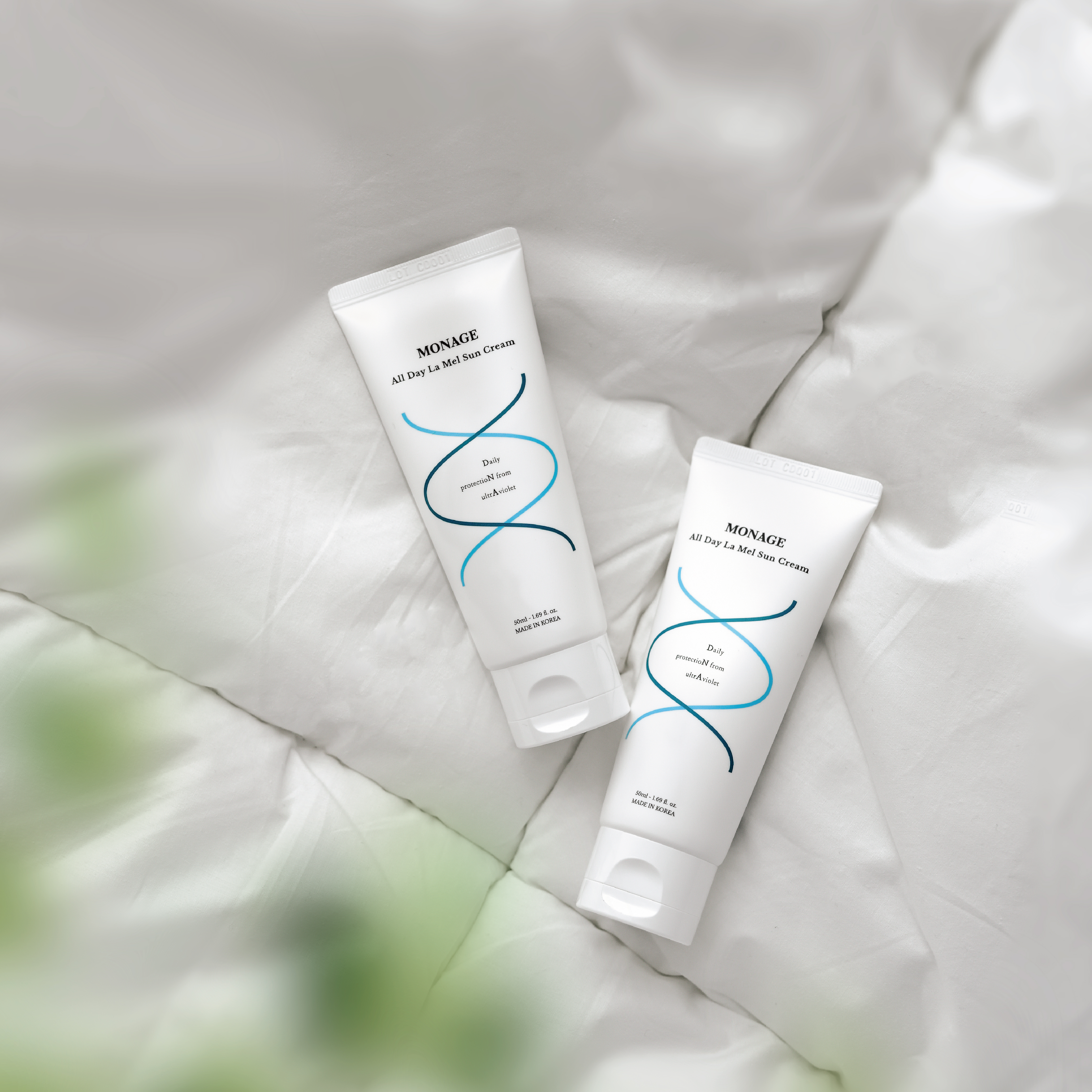 넾다 x 모나쥬 올데이 라멜 썬크림 논나노 무기자차 SPF 50+ 비건 부드러운 발림성 촉촉 수분 눈시림X 백탁X 끈적임X 기름짐X  UV 자외선 차단 - 상세 이미지 3