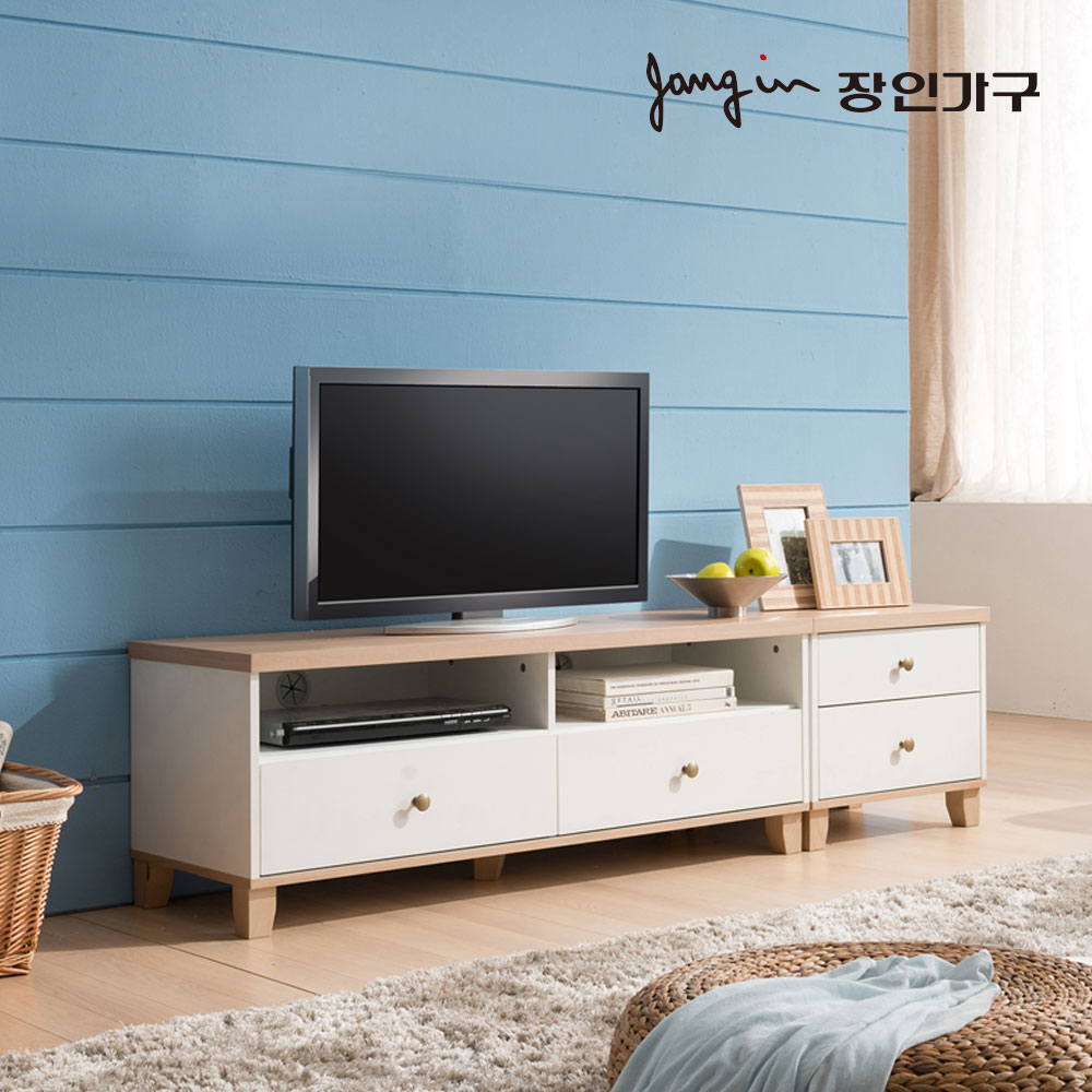 장인가구 미호 1700 거실장세트 (협탁1)