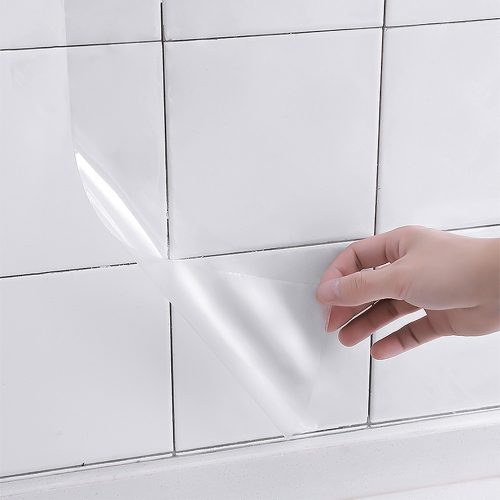 무모 주방 오염방지 투명 시트지  싱크대 타일 기름때 기름튐 방지