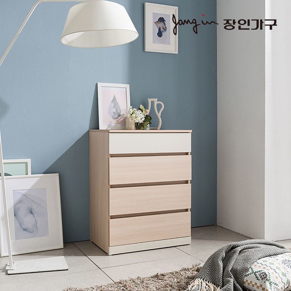 장인가구 미앤유 600 4단 서랍장 - 메인 이미지