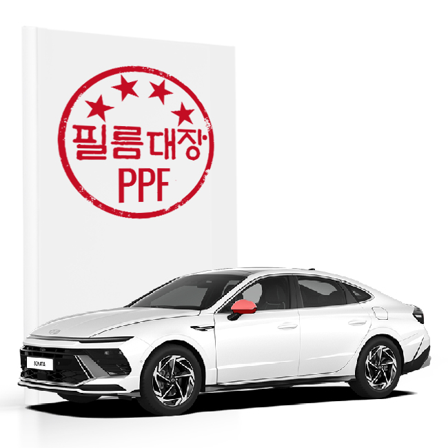 필름대장 현대 2023 쏘나타 디 엣지 8세대 PPF필름 사이드미러 - 상품 이미지