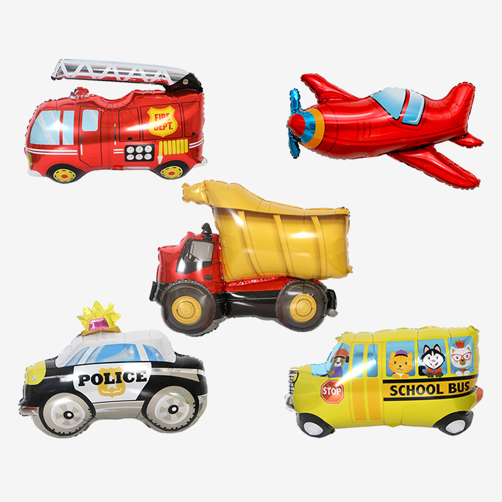 [브로키] 소형 자동차 풍선 5종세트 생일 파티