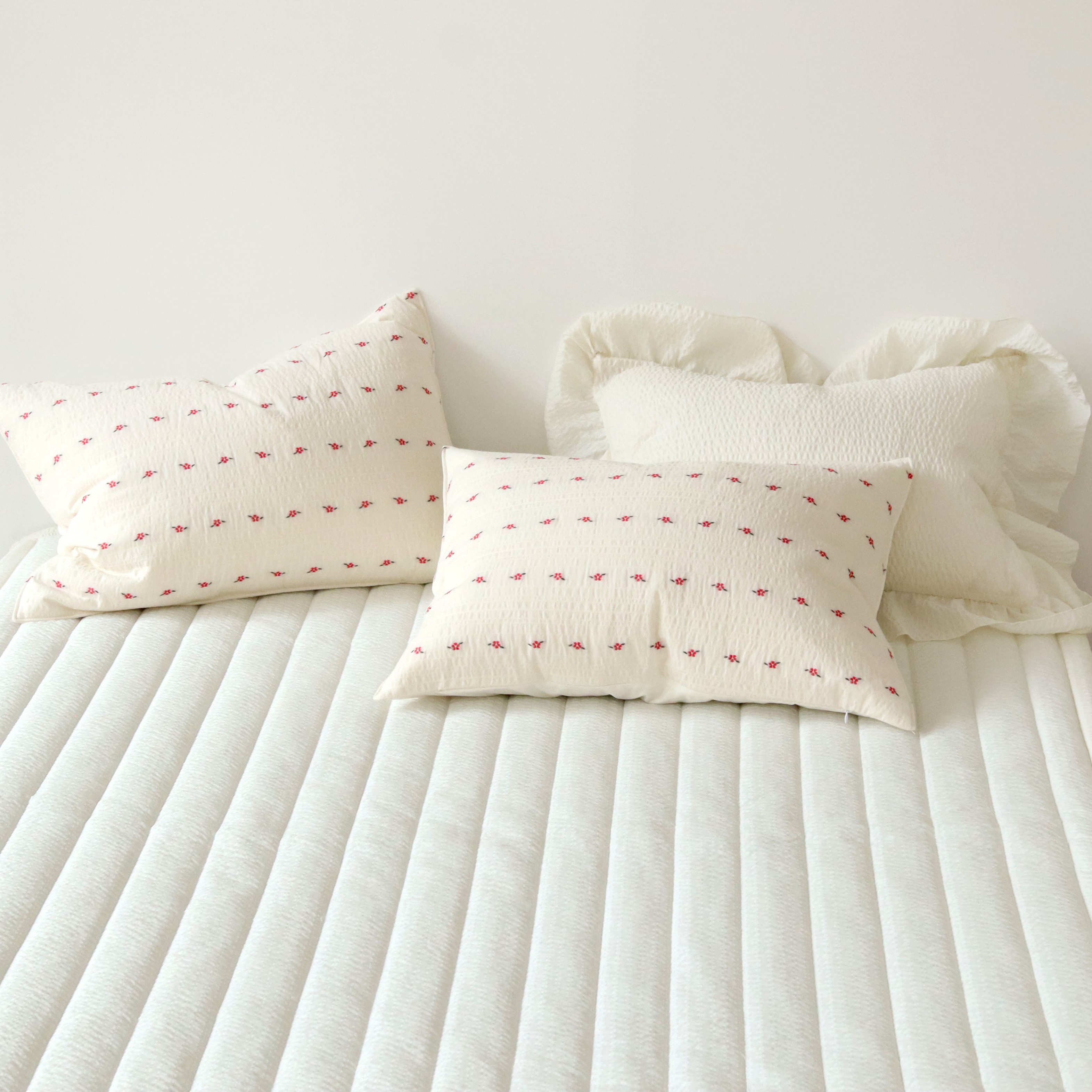 까멜리아 도비코튼 여름이불 에어워싱 시어서커 순면 시원한 차렵이불 세트 SS