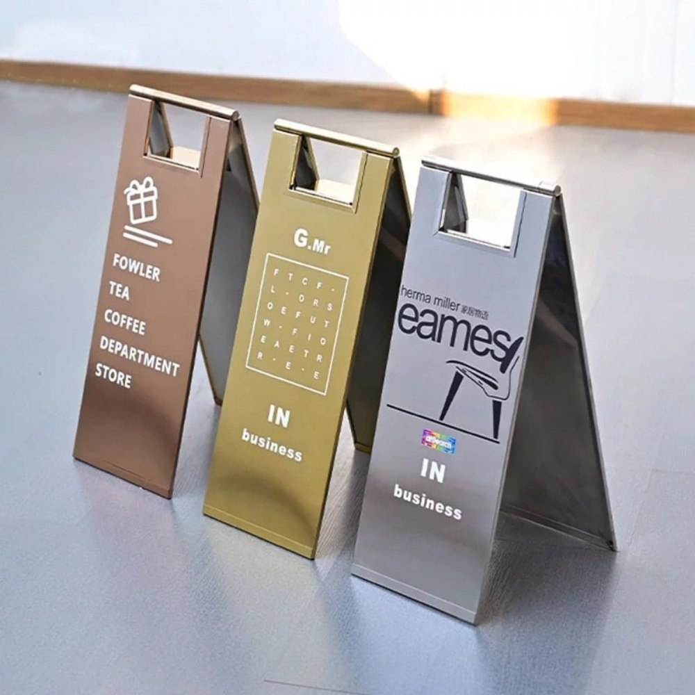 A형 스텐입간판 접이식 카페 주문제작 철제 미니 소형 주차금지 미끄럼주의 청소중