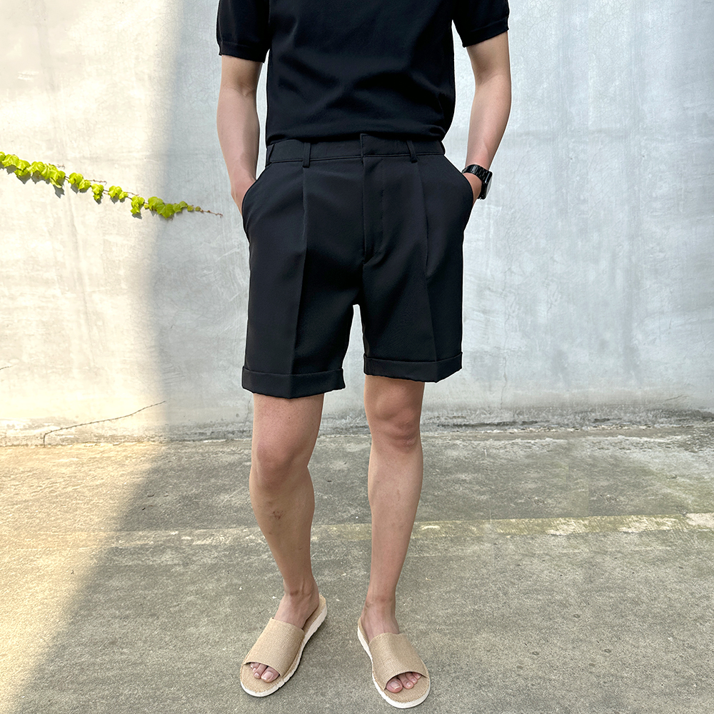 남자 슬랙스반바지 여름 밴딩 카브라 하프팬츠 이미지 2