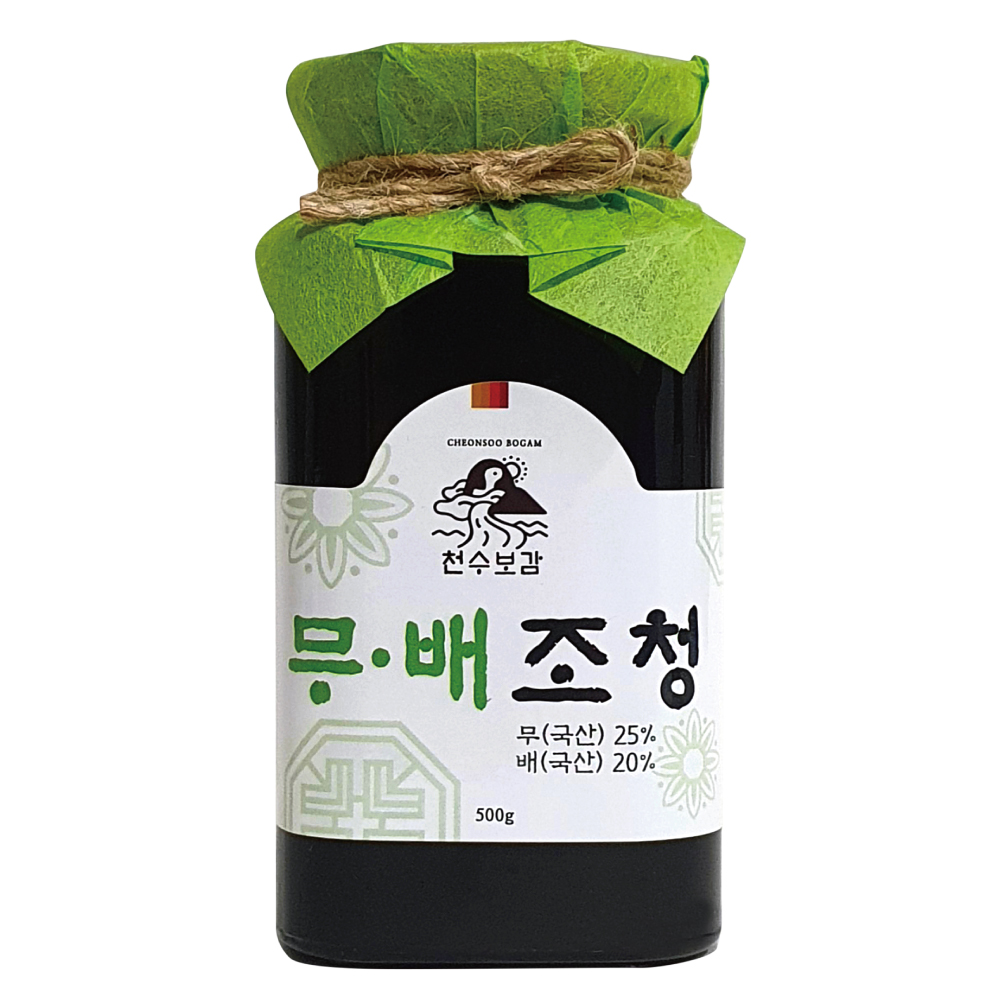 무조청 500g 무엿 쌀조청 천수보감 무설탕 국산재료 - 상품 이미지