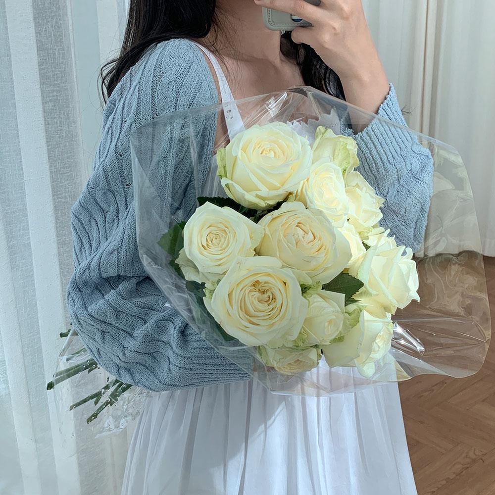 볼레로가디건 여름가디건 꽈배기 부클 시원한 가디건 이미지 7