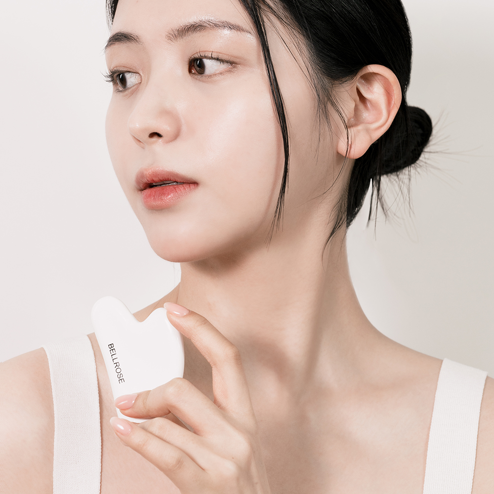 벨로즈 세라믹 하트 페이스 괄사 림프순환 마사지 - 상품 이미지