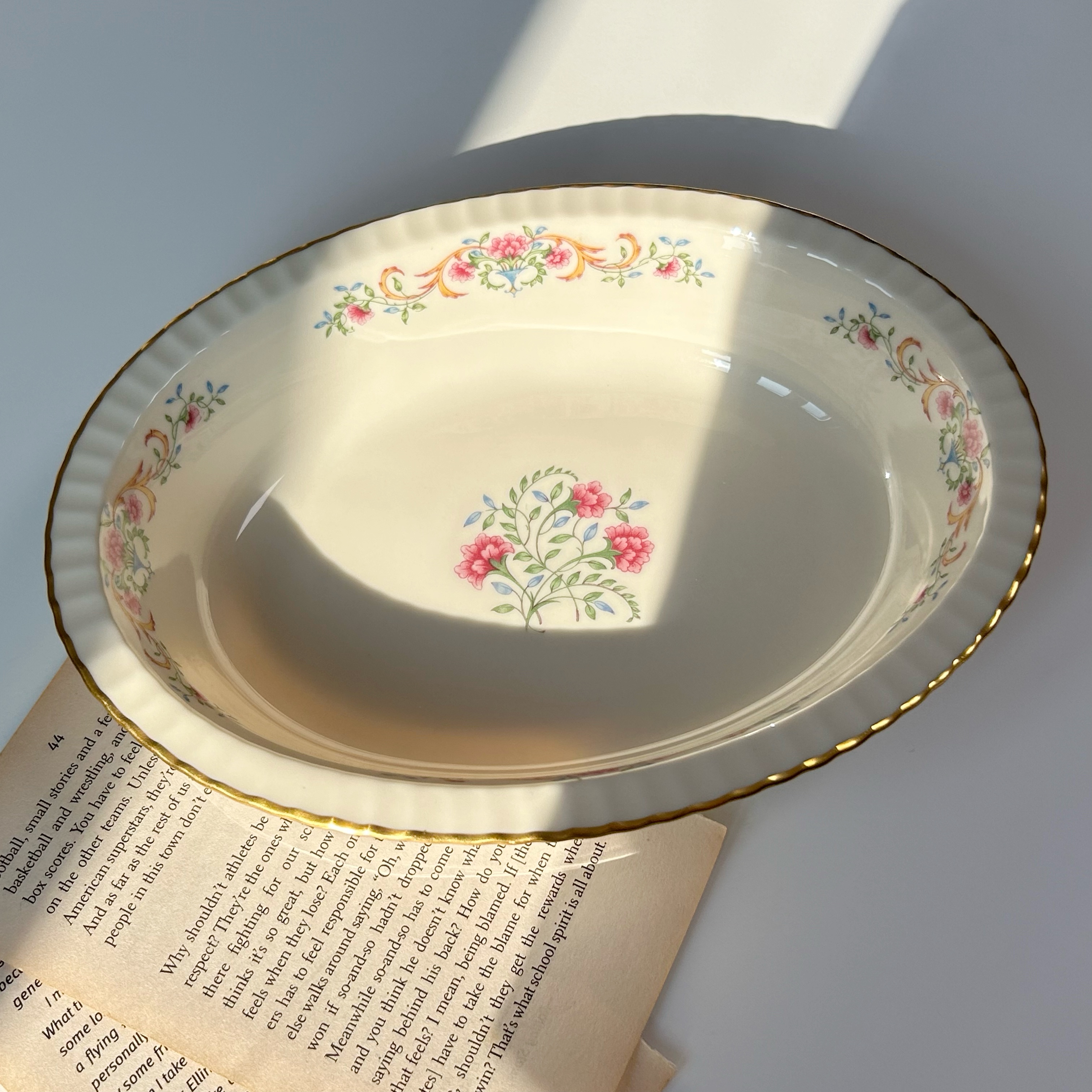 레녹스 신데렐라 오벌볼 미국 빈티지 그릇 예쁜 수입 고급 접시 레어 빈티지