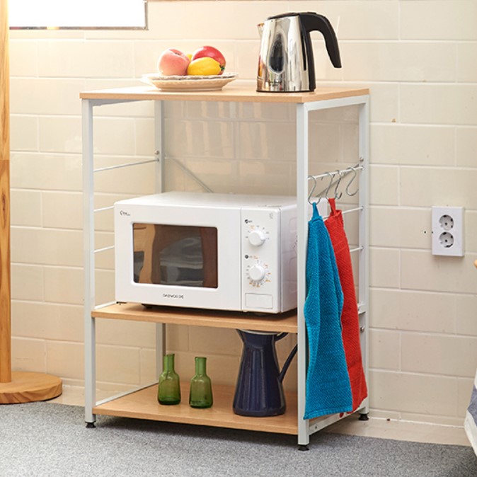 전자레인지 선반 광파오븐장 밥솥장 수납장 오븐렉 렌지대 다이 렌지장