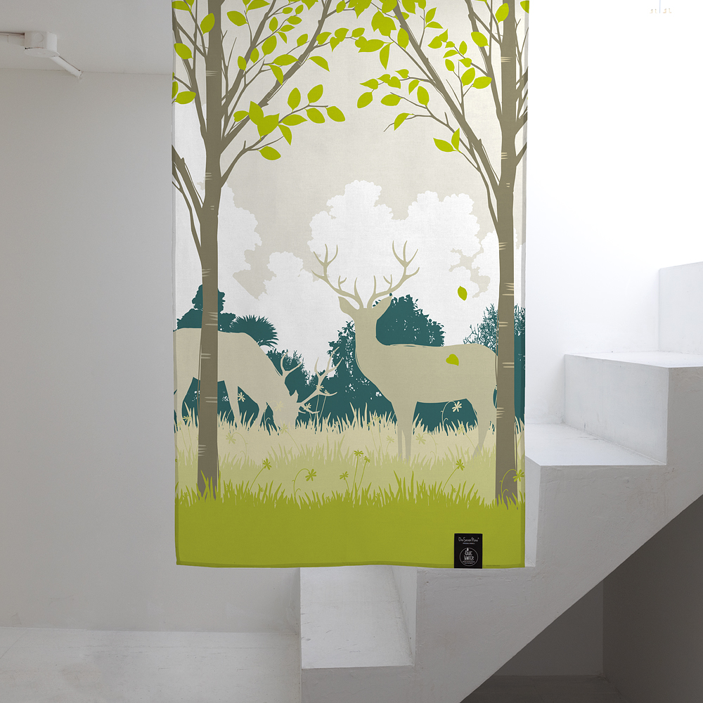 원세븐나인 도어커튼 비밀의 숲, M (85cm X 140cm) 이미지 6