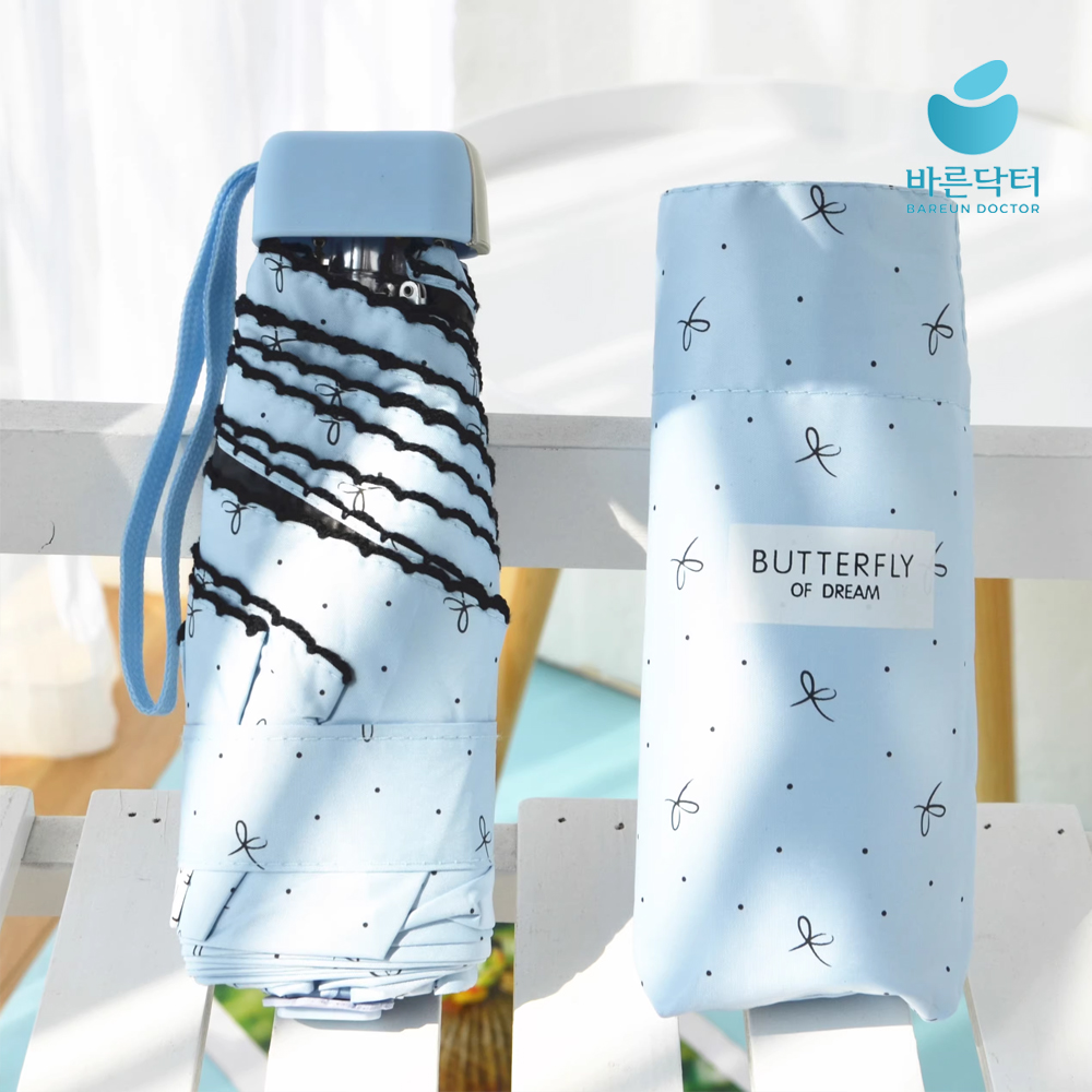 초경량 암막 양산 미니 우양산 초소형 5단 양우산 자외선 차단